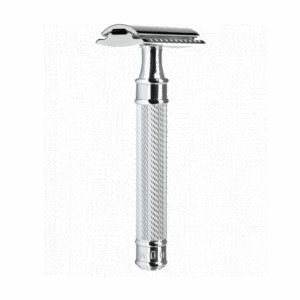Chic Décontracté rasoir 2 peigne ferme chrome metallique grade muhle tempsdunrasage.png