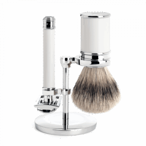 set pur argente rasoir surete resine blanc muhle tempsdunrasage.png