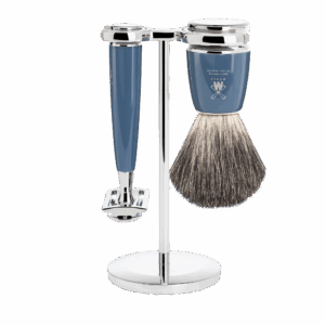 set rasage traditionnel pur gris rasoir surete resine bleu petrole rytmo muehle temps dun rasage s81m228sr.png