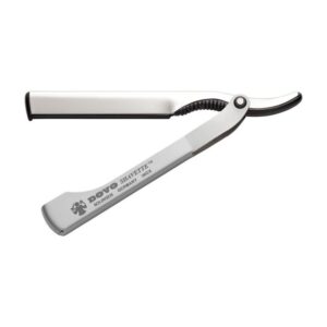 Shavette Dovo à manche en métal inox satiné